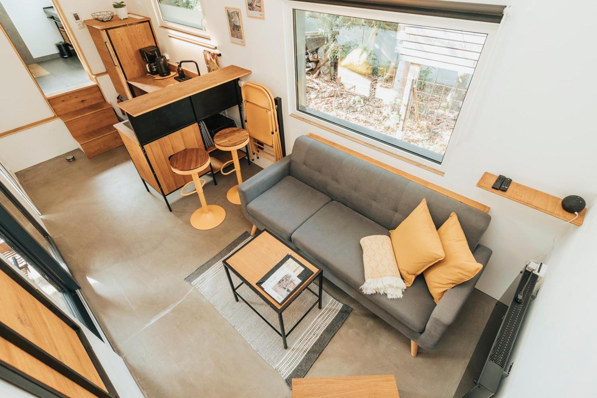 Modernes Tinyhouse Trailer Cabins Am Waldrand - Mit Seezugang Эгинг Экстерьер фото