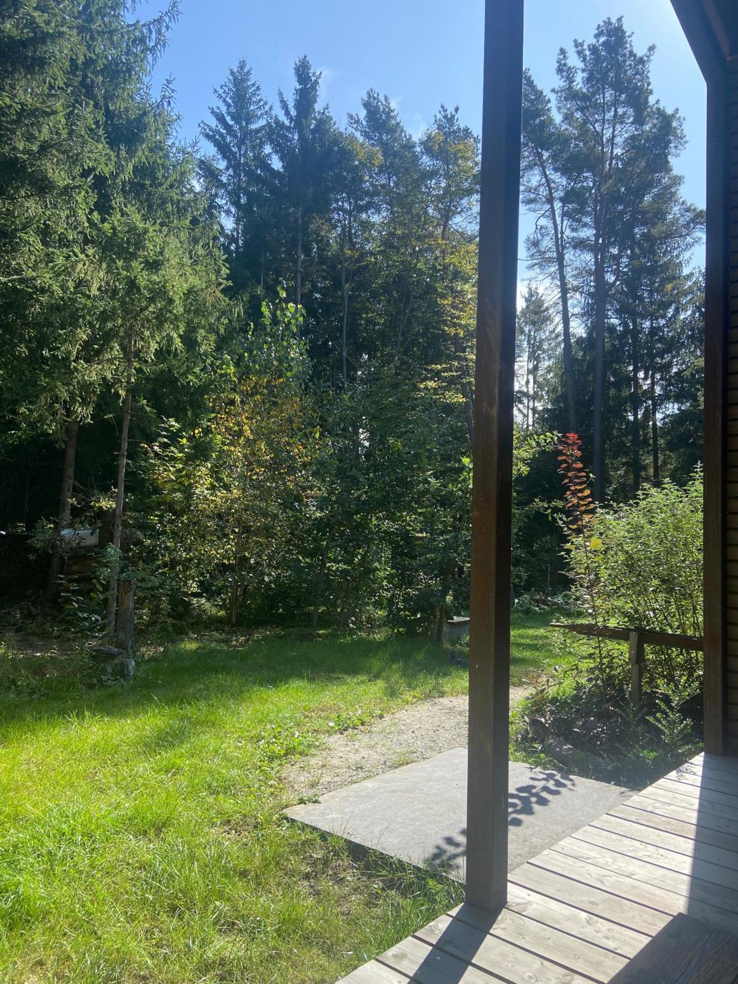 Modernes Tinyhouse Trailer Cabins Am Waldrand - Mit Seezugang Эгинг Экстерьер фото