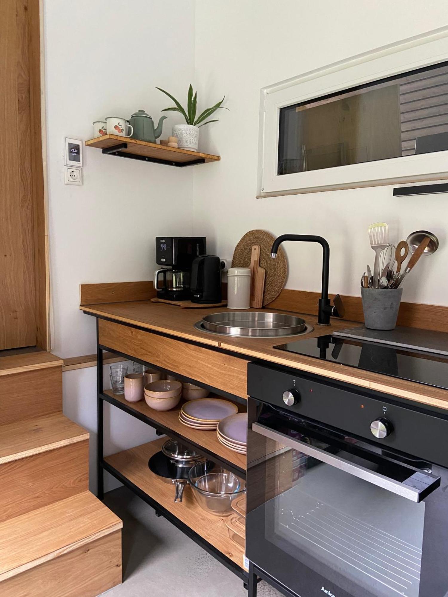 Modernes Tinyhouse Trailer Cabins Am Waldrand - Mit Seezugang Эгинг Экстерьер фото